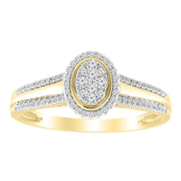 Thumbnail for LADIES BRIDAL RING 1/4 CT ROUND DIAMOND 10K YELLOW GOLD