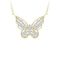 Thumbnail for LADIES PENDANT 1/4 CT ROUND/BAGUETTE DIAMOND 10K WHITE GOLD