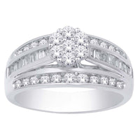 Thumbnail for 10K White Gold 1 Ct.Tw. Diamond Engagement Ring
