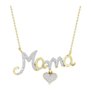 Yellow Gold Mama Necklace