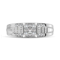 Thumbnail for 10K White Gold 1/2 Ct.Tw. Diamond Engagement Invisible Ring
