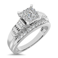Thumbnail for 10K White Gold 1/2 Ct.Tw. Diamond Engagement Invisible Ring