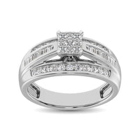 Thumbnail for 10K White Gold 1/2 Ct.Tw. Diamond Engagement Invisible Ring