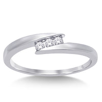 Thumbnail for 10K White Gold 1/20 Ct.Tw. Diamond Band Ring
