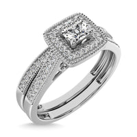 Thumbnail for 10K White Gold 1/3 Ct.Tw. Diamond Bridal Ring
