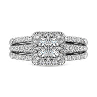 Thumbnail for 10K White Gold 1 Ct.Tw. Diamond Engagement Ring