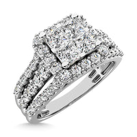 Thumbnail for 10K White Gold 1 Ct.Tw. Diamond Engagement Ring