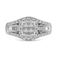 Thumbnail for 10K White Gold 1 Ct.Tw. Diamond Engagement Ring