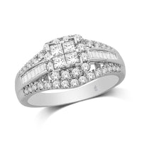 Thumbnail for 10K White Gold 1 Ct.Tw. Diamond Engagement Ring