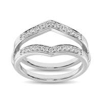 Thumbnail for 14K White Gold 1/4 Ct.Tw.Diamond Guard Ring