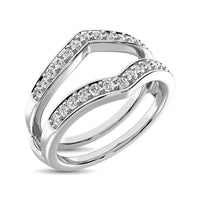 Thumbnail for 14K White Gold 1/4 Ct.Tw.Diamond Guard Ring