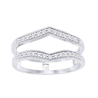 Thumbnail for 14K White Gold 1/4 Ct.Tw.Diamond Guard Ring