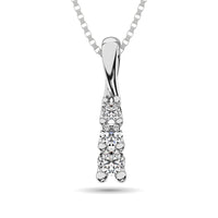 Thumbnail for 10K White Gold 1/6 Ct.Tw. Diamond Fashion Pendant