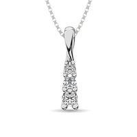 Thumbnail for 10K White Gold 1/6 Ct.Tw. Diamond Fashion Pendant