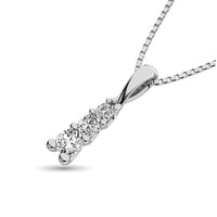 Thumbnail for 10K White Gold 1/6 Ct.Tw. Diamond Fashion Pendant