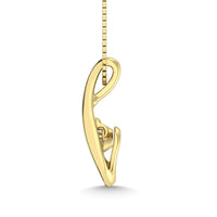 Thumbnail for 10K Yellow Gold 1/20 Ct.Tw. Moving Diamond Fashion Pendant