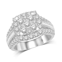Thumbnail for 10K White Gold 2Ct Diamond Engagement Ring