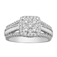 Thumbnail for 10K White Gold 1 Ct.Tw.Diamond Engagement Ring