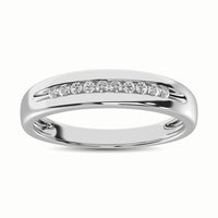Thumbnail for 10K White Gold 1/20 Ct.Tw. Diamond Mens Band