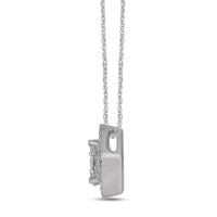 Thumbnail for 14K White Gold 1/4 Ct.Tw. Diamond Flower Pendant