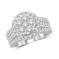 Thumbnail for 10K White Gold 1 Ct.Tw. Diamond Engagement Ring