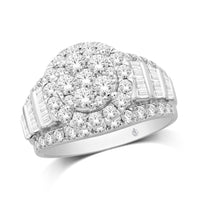 Thumbnail for 10K White Gold 1 Ct.Tw. Diamond Engagement Ring