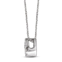 Thumbnail for 14K White Gold 1/5 Ct.Tw. Diamond Flower Pendant