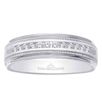 Thumbnail for 14K White Gold 1/2 Ct.Tw. Diamond Mens Machine Band