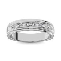 Thumbnail for 10K White Gold 1/2 Ct.Tw. Diamond Mens Machine Band