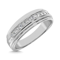 Thumbnail for 10K White Gold 1/2 Ct.Tw. Diamond Mens Machine Band