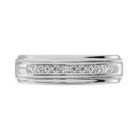 Thumbnail for 10K White Gold 1/2 Ct.Tw. Diamond Mens Machine Band