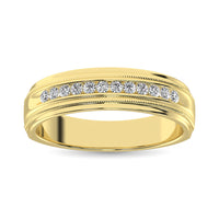 Thumbnail for 14K Yellow Gold 1/2 Ct.Tw. Diamond Mens Machine Band