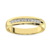 Thumbnail for 14K Yellow Gold 1/4 Ct.Tw. Diamond Mens Machine Band