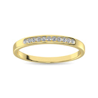 Thumbnail for 14K Yellow Gold 1/10 Ct Diamond Ladies Machine Band