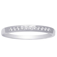 Thumbnail for 14K White Gold 1/4 Ct Diamond Ladies Machine Band
