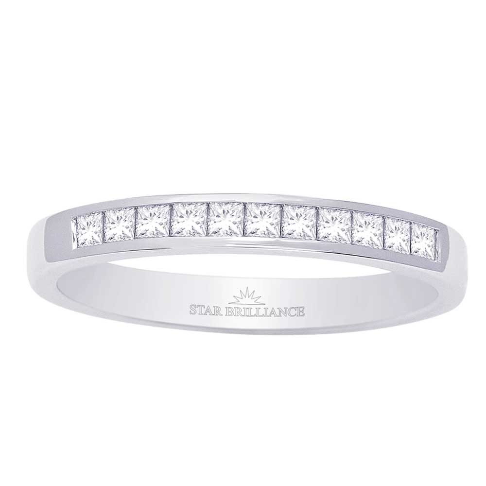 14K White Gold 1/3 Ct.Tw. Diamond Ladies Machine Band