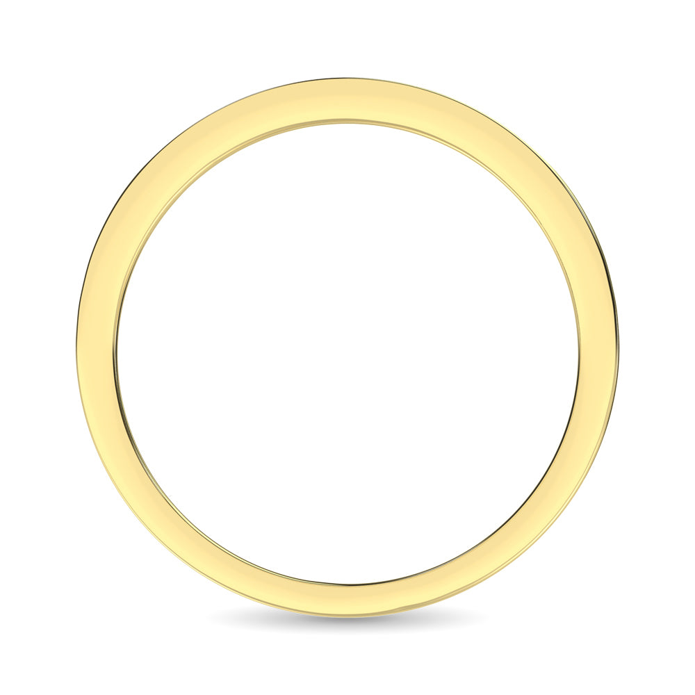 14K Yellow Gold 1/2 Ct.Tw. Diamond Ladies Machine Band