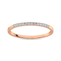 Thumbnail for 14K Rose Gold 1/10 Ct Diamond Ladies Machine Band