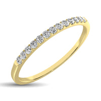 Thumbnail for 14K Yellow Gold 1/6 Ct.Tw. Diamond Ladies Machine Band