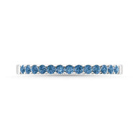Thumbnail for 14K White Gold 1/5 Ctw Blue Diamond Machine Band