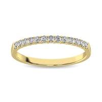 Thumbnail for 14K Yellow Gold 1/5 Ct Diamond Ladies Machine Band