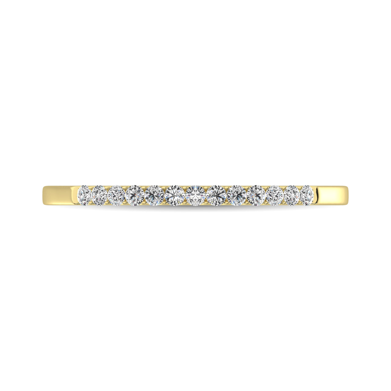 14K Yellow Gold 1/3 Ct Diamond Ladies Machine Band