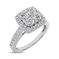Thumbnail for 14K White Gold 9/10 Ct.Tw Diamond Engagement Ring