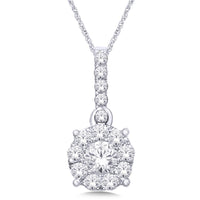 Thumbnail for 14K White Gold 1/2 Ct.Tw. Diamond Fashion Pendant