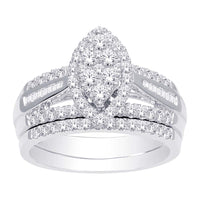 Thumbnail for 10K White Gold 7/8 Ct.Tw. Diamond Bridal Ring