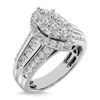 Thumbnail for 10K White Gold 1 Ct.Tw. Diamond Engagement Ring