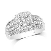 Thumbnail for 10K White Gold 1 Ct.Tw. Diamond Engagement Ring