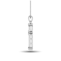 Thumbnail for 10K White Gold 1/8 Ct.Tw.Diamond Cross Pendant