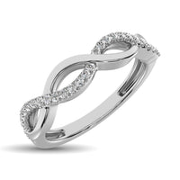 Thumbnail for 10K White Gold 1/10 Ct.Tw. Diamond Fashion Band