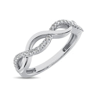 Thumbnail for 10K White Gold 1/10 Ct.Tw. Diamond Fashion Band